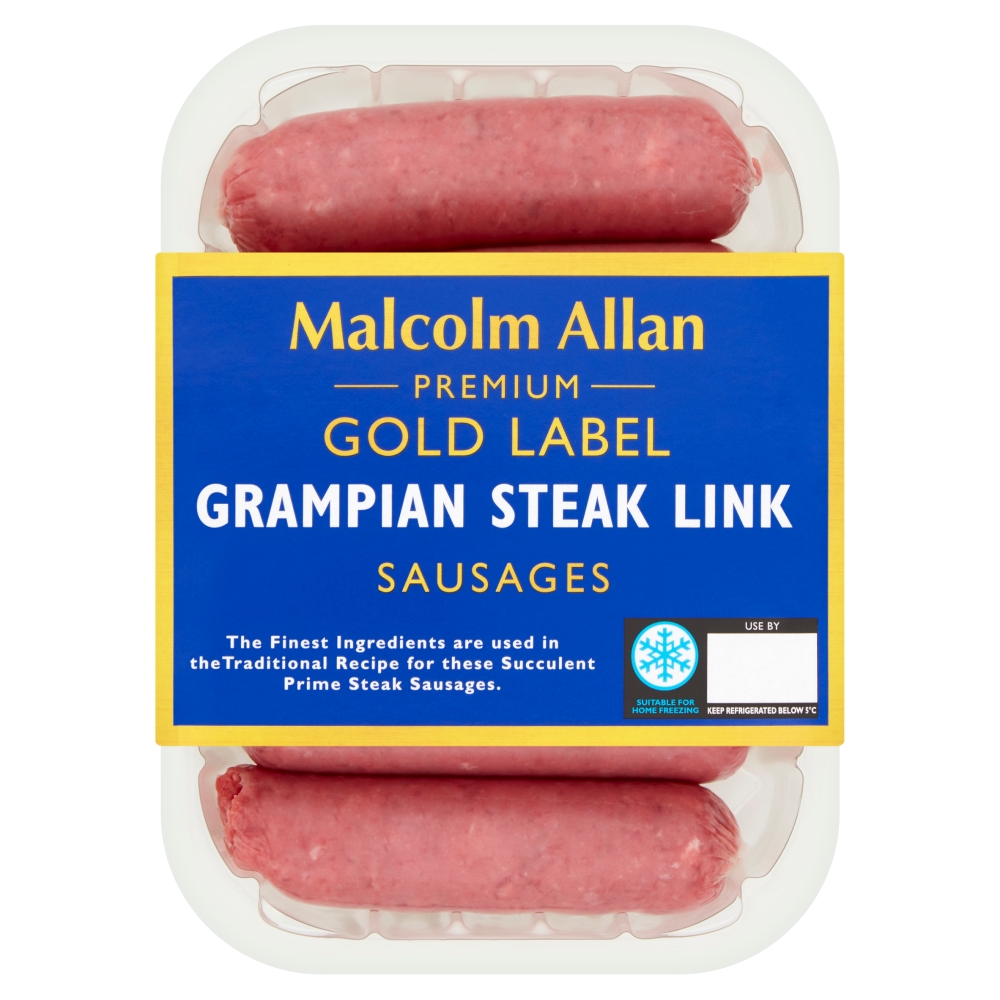 Grampian Steak Link Sausages Malcolm Allan